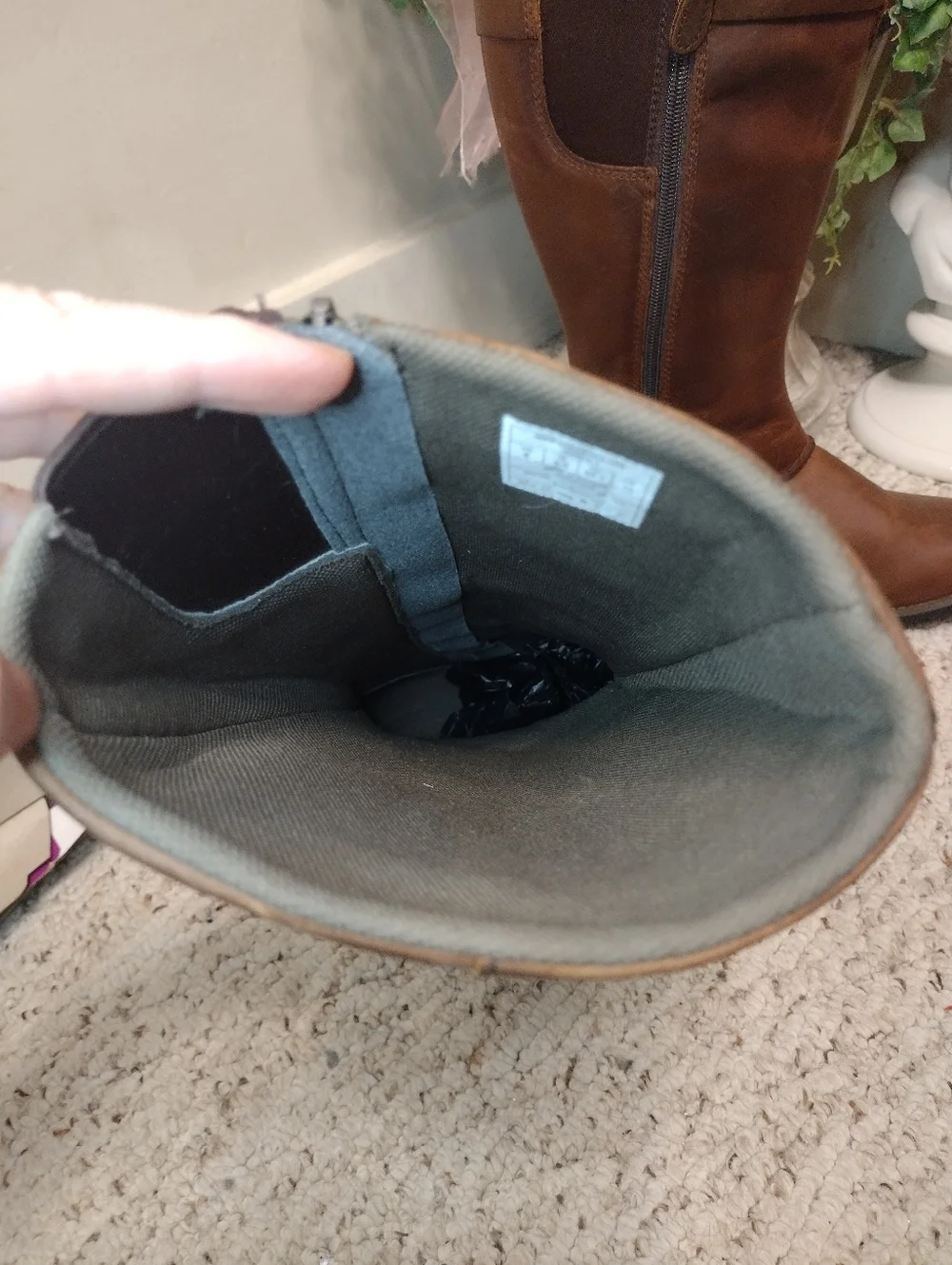 Eddie Bauer Dark Brown Waterproof Leather Trace Tall Boots - Picture 8 of 10